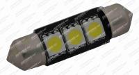 Žárovka LED 12-24V sufit 3LED SMD čirá