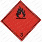 Samolepka hořlavé látky tř.3 250x250mm