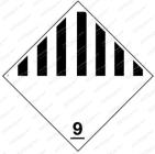 Tabule hořlavé látky tř.9 250x250mm