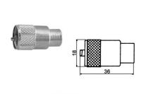 Konektor kabelu antény radiostanice velký PL9