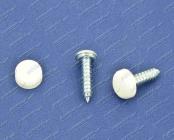 Šroub 4,8x16 na SPZ bílá krytka BERNER