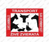 Tabule přeprava zvířat 300x400mm 