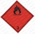 Samolepka hořlavé látky tř.3 300x300mm