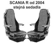 Potah sedačky Scania 124R od 2004 - 2013 manšestrová látka 