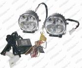 Světlomet denní svícení kulaté 12/24V sada 4LED